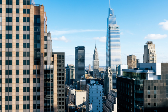New York cityscape with Chrysler Building and One Vanderbilt skyscrapers, USA (source: Getty)