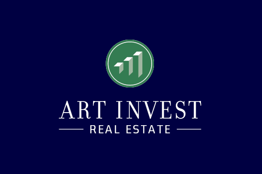 Art-Invest logo in white and green on a navy background