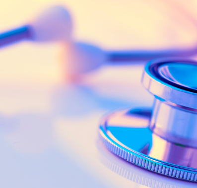 Close-up of a stethoscope on a desk. (source: Getty Images)